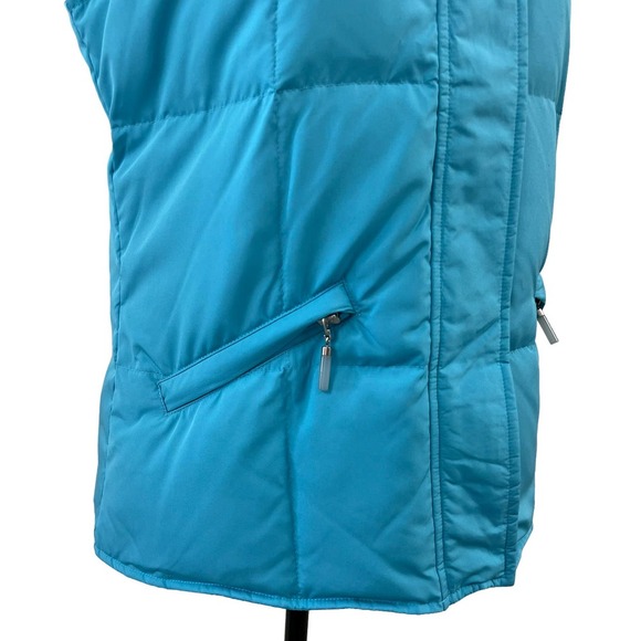 Vintage Talbots Blue Goose Down Puffer Vest Small - Picture 2 of 6
